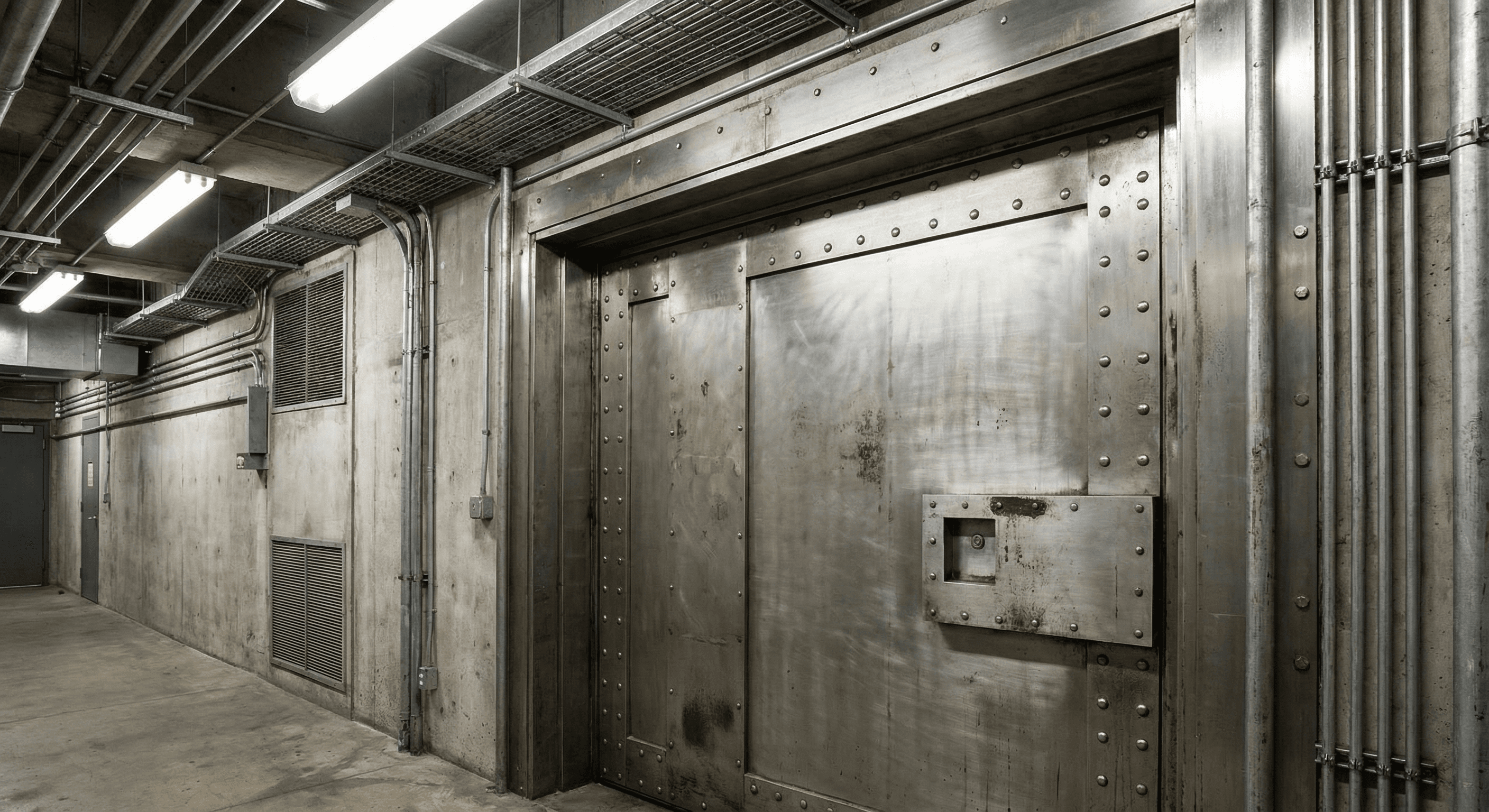 Photo professionnelle porte acier blindee pour securisation d'acces