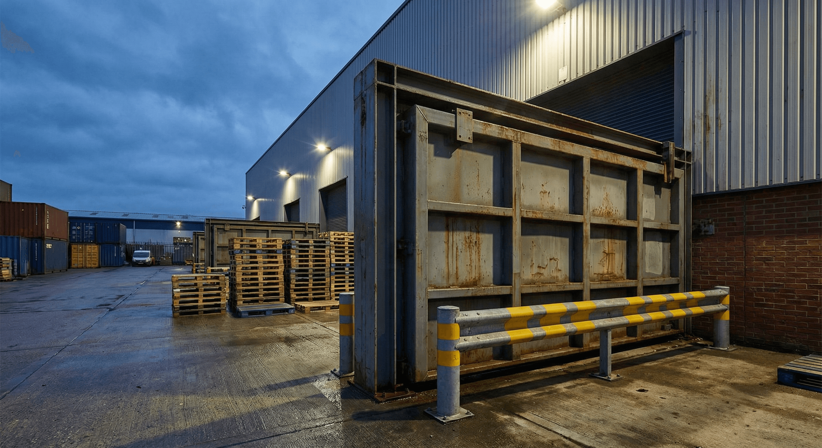 Photo professionnelle porte anti-belier pour securisation d'acces