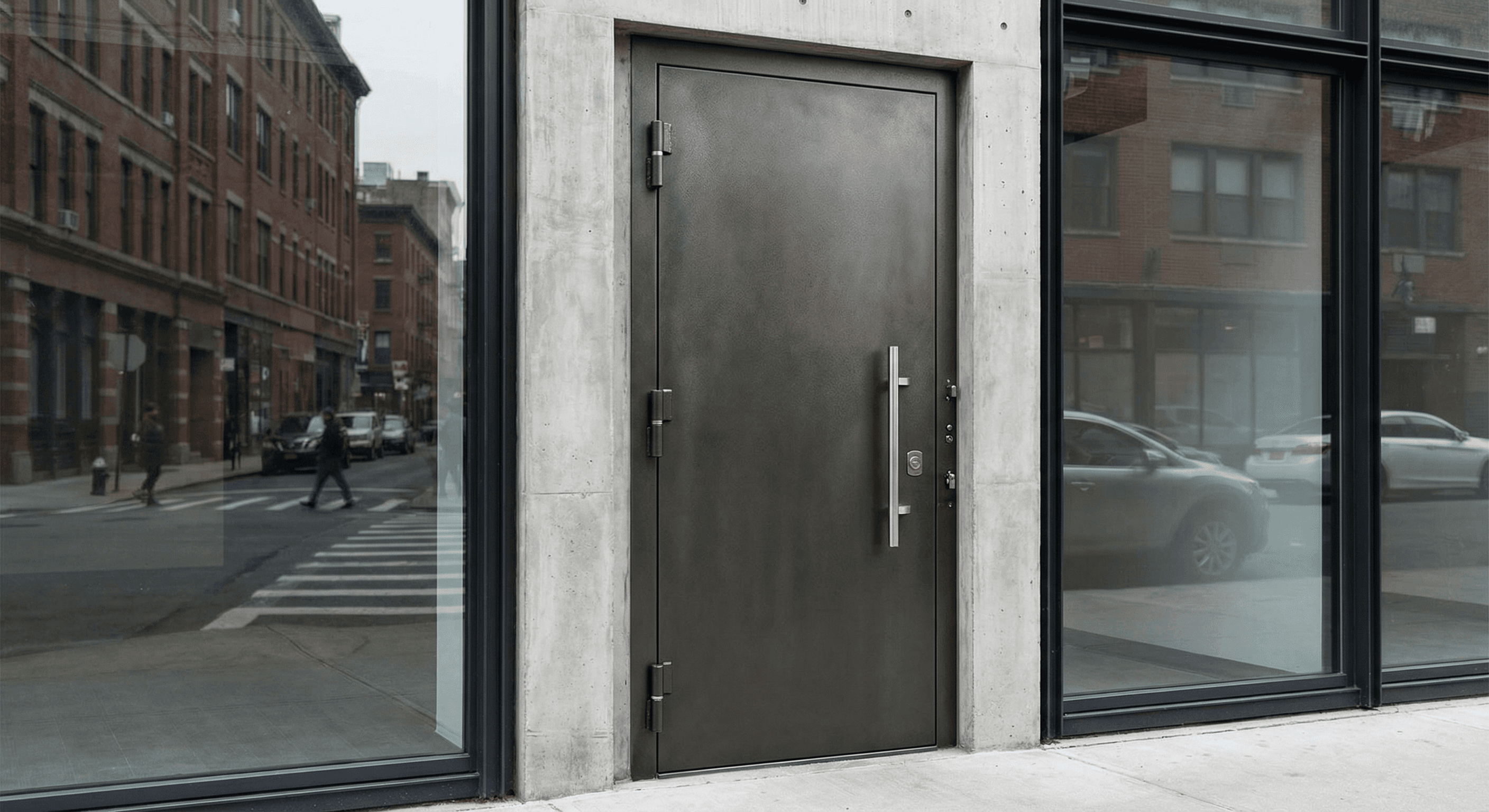 Photo professionnelle grilles de protection d'entree pour securisation d'acces